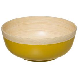 Saladier Rond Bambou "Modern" 30cm Moutarde