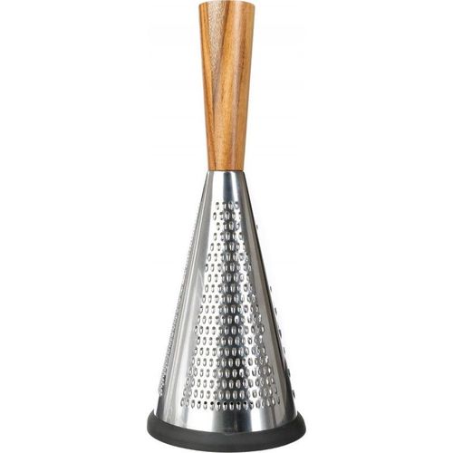Rape Cylindrique Inox "Acacia" 34cm Naturel