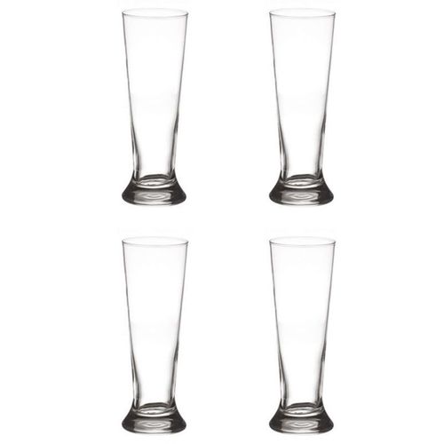 Lot De 4 Verres À Bières "Droit" 37cl Transparent