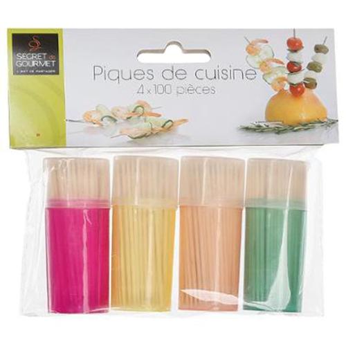 Lot De 4 Pots À Cure-Dents "Teath" 6cm Multicolore