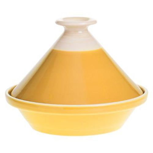 Plat À Tajine En Faïence "Sofia" 27cm Moutarde