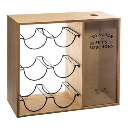Casier Range-Bouteilles "Loft" 40cm Naturel