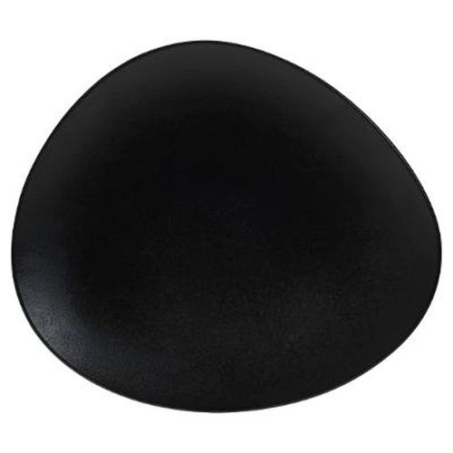 Lot De 6 Assiettes De Présentation "Galet" 33cm Noir