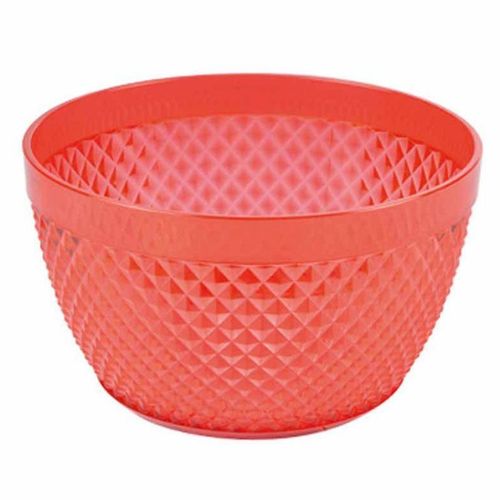Paris Prix - Saladier Déco "Acrylique" 13cm Rouge
