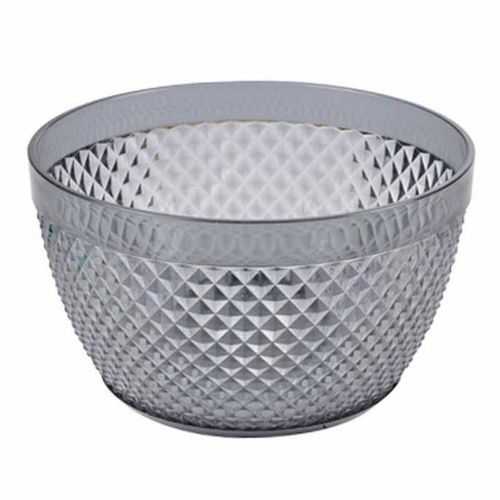 Paris Prix - Saladier Déco "Acrylique" 13cm Gris