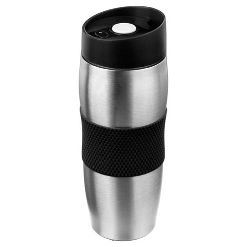 Mug Isolant "Inox & Silicone" 0,35l Noir