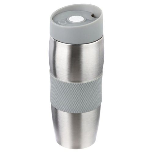 Mug Isolant "Inox & Silicone" 0,35l Gris