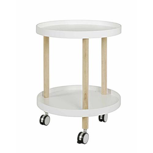 Paris Prix - Desserte De Cuisine En Bois "Nyaz" 60cm Blanc