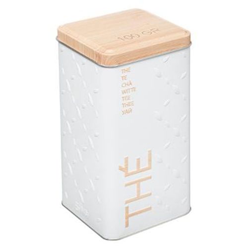 Boîte À Thé En Vrac "Scandi" 17cm Blanc