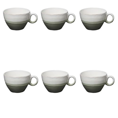 Lot De 6 Tasses "Green Harmony" 38cl Vert