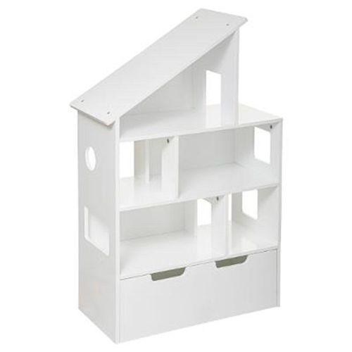 Étagère & Coffre À Roulettes "Maison" 103cm Blanc