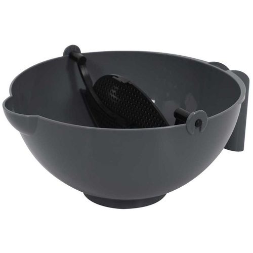 Bol Multifonction "Spatule & Passoire" 22cm Noir