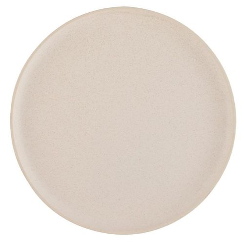 Assiette Plate En Céramique "Marie" 33cm Crème
