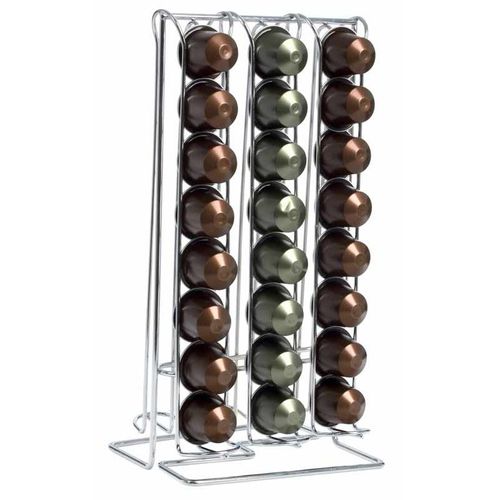 Porte 48 Capsules "Expresso" 29cm Chrome