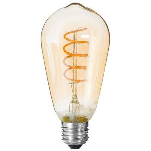Ampoule À Led "Torsade" 14cm Ambre