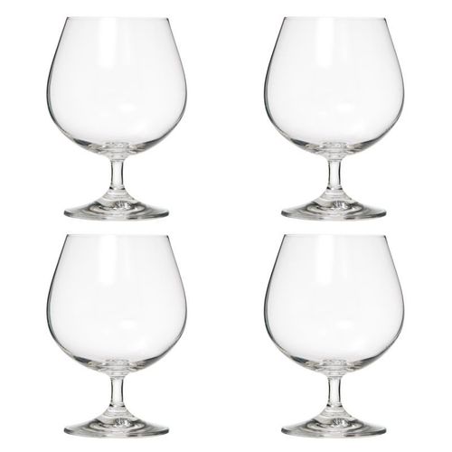 Lot De 4 Verres Design "Cognac" 40cl Transparent