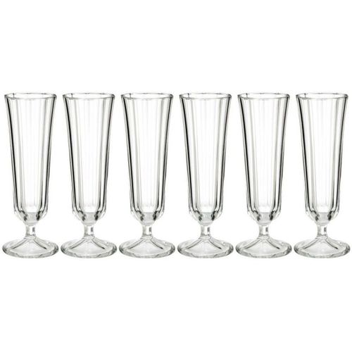 Lot De 6 Flûtes De Champagne "Julia" 13cl Transparent