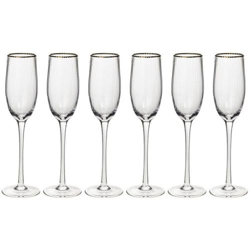 Lot De 6 Flûtes De Champagne "Merveilleux" 21cl Transparent
