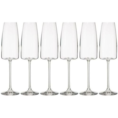 Lot De 6 Flûtes À Champagne "Angara" 34cl Transparent