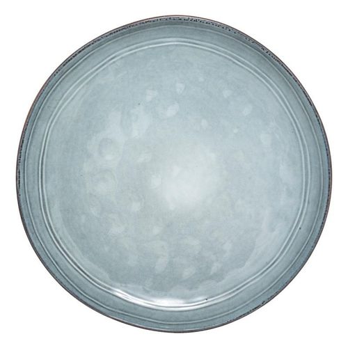 Lot De 6 Assiettes Plates "Flower" 26cm Bleu