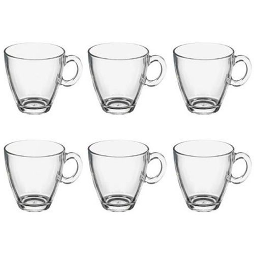 Lot De 6 Mugs En Verre "Sia" 21cl Transparent