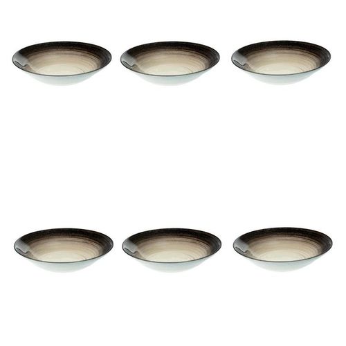 Lot De 6 Coupelles "Jem" 20cm Noir & Argent