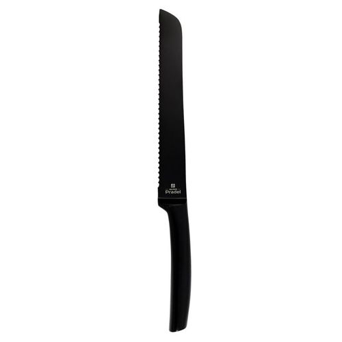 Paris Prix - Couteau À Pain Acier Inoxydable "Allure" 20cm Noir