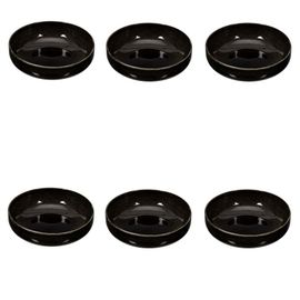 Paris Prix - Lot De 6 Coupelles Design "Gancia" 70cl Noir