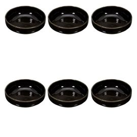 Paris Prix - Lot De 6 Coupelles Design "Gancia" 30cl Noir