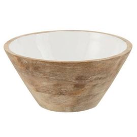 Paris Prix - Saladier Déco En Bois "Manguier" 23cm Naturel