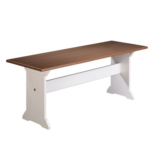 Banc Design En Bois "Terland" 110cm Blanc