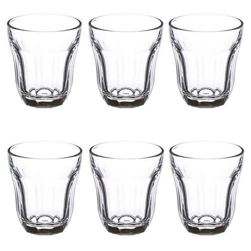 Lot De 6 Verres À Thé "Baroque" 10cl Transparent