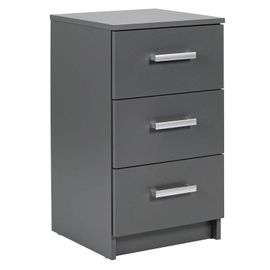 Commode 3 Tiroirs Design "Azio" 71cm Gris