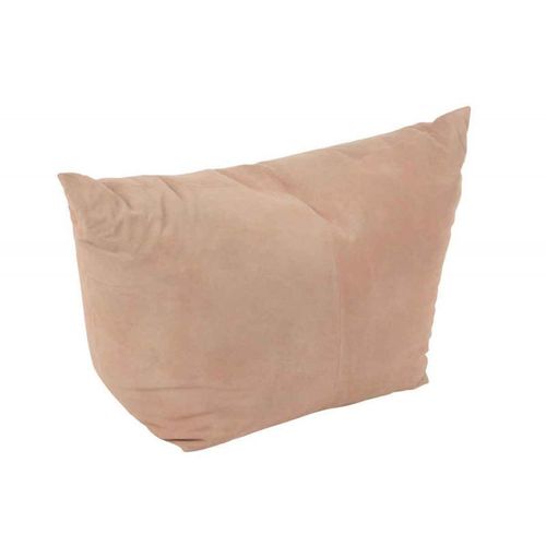 Paris Prix - Pouf En Cuir Design "Mélissa" 45cm Rose