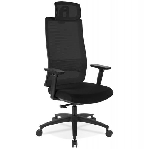 Paris Prix - Fauteuil De Bureau Design "Tiziano" 126cm Noir