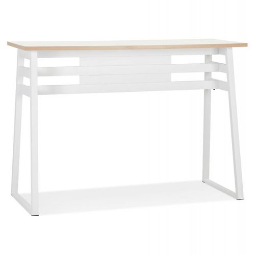 Paris Prix - Table De Bar Design "Javier" 150cm Blanc