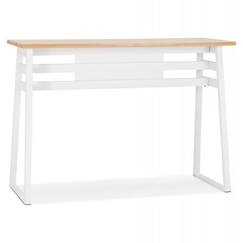 Paris Prix - Table De Bar Scandinave "Javier" 150cm Blanc
