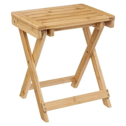 Tabouret Pliable "Bambou" 44cm Naturel