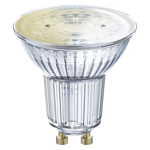 Ledvance Lampe Led Intelligente Avec Technologie Zigbee, Gu10-Base, Verre Clair ,Blanc Chaud (2700k), 350 Lumen, Remplacement De La Traditionnelle 50w-Ampoules 1-Pack