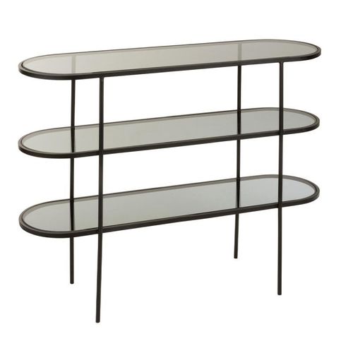 Paris Prix - Étagère 3 Niveaux Design "Juto" 100cm Noir
