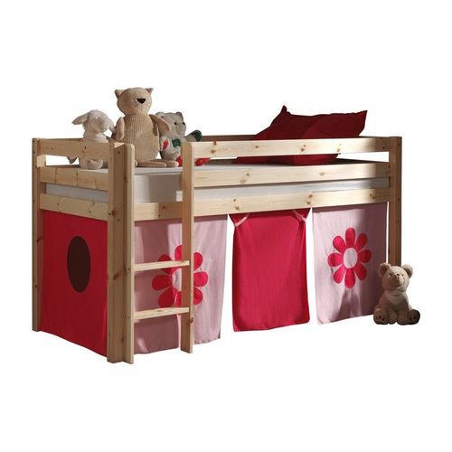 Paris Prix - Lit Enfant "Pino Flower" 90x200cm Naturel