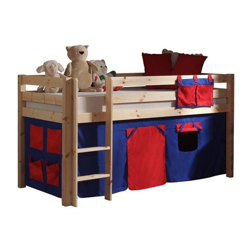 Paris Prix - Lit Enfant "Pino Rouge" 90x200cm Naturel