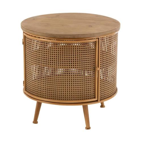 Paris Prix - Table De Chevet En Bois "Lisea" 60cm Marron