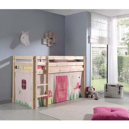 Lit Enfant "Pino Spring" 90x200cm Naturel