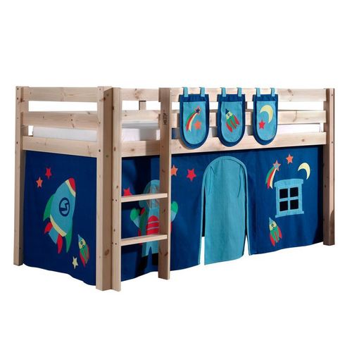 Paris Prix - Pack - Lit Enfant, Tente & 3 Pochettes "Pino Astronaute Ii" Naturel