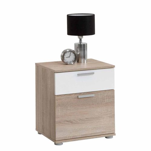 Paris Prix - Table De Chevet 2 Tiroirs "Vyza" 53cm Naturel