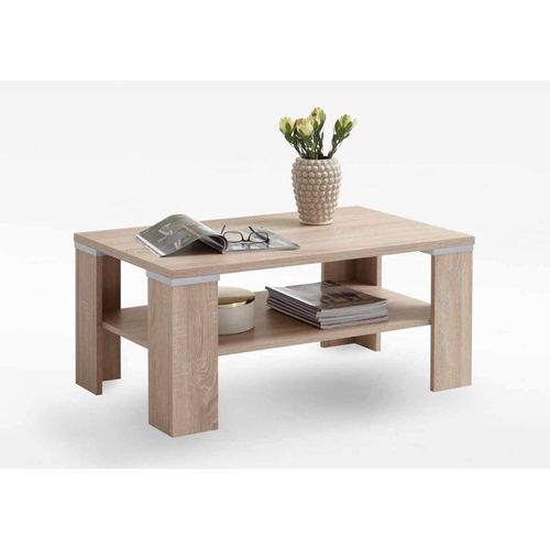 Paris Prix - Table Basse Rectangulaire "Tiante" 100cm Naturel