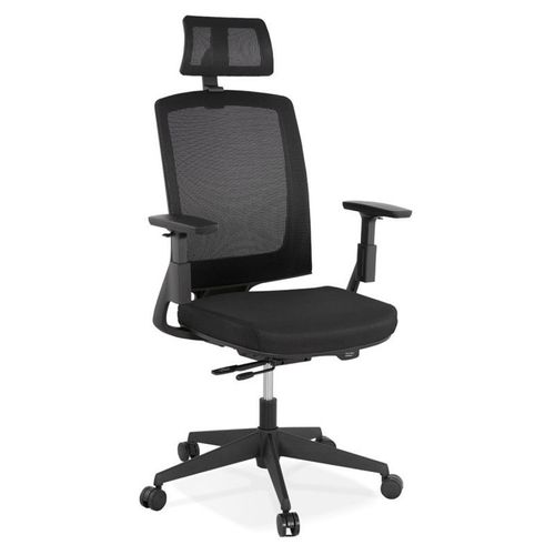 Paris Prix - Fauteuil De Bureau Ergonomique "Trano" 131cm Noir