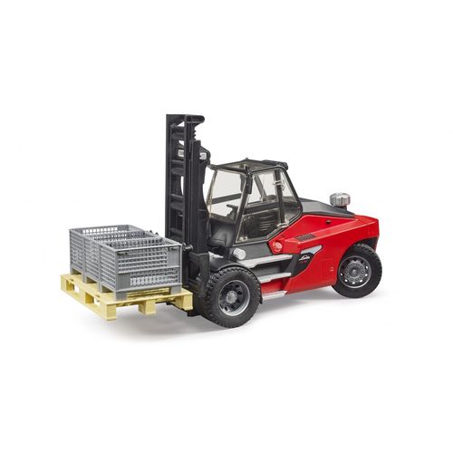 Bruder Chariot Élévateur Linde Ht160 Avec Palette Et Caisses