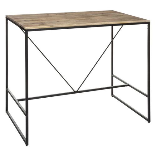 Table De Bar Design "Edena" 70x115cm Noir